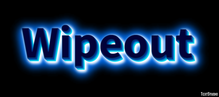 Wipeout Efekt tekstowy