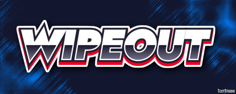 Wipeout Efekt tekstowy