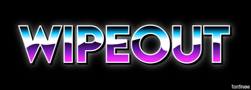 Wipeout Efekt tekstowy