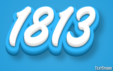 1813 Text Effect