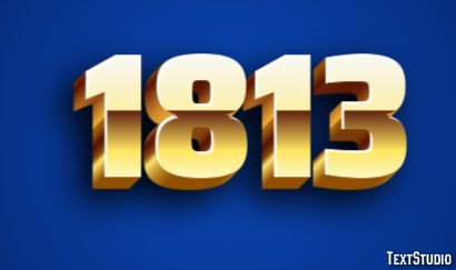 1813 Text Effect