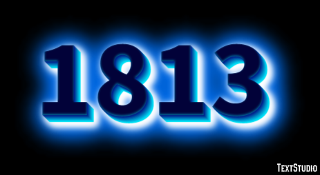 1813 Text Effect