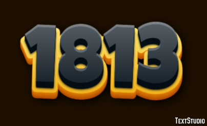 1813 Text Effect
