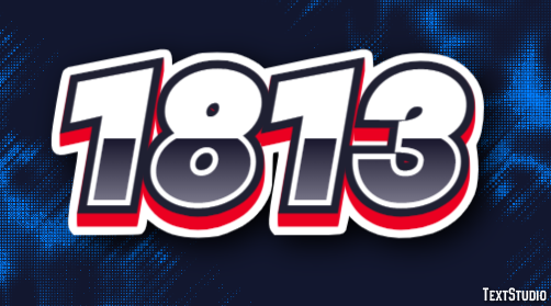 1813 Text Effect