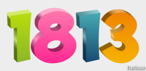 1813 Text Effect