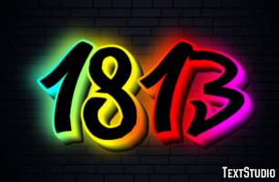 1813 Text Effect