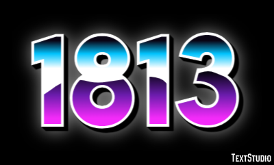 1813 Text Effect