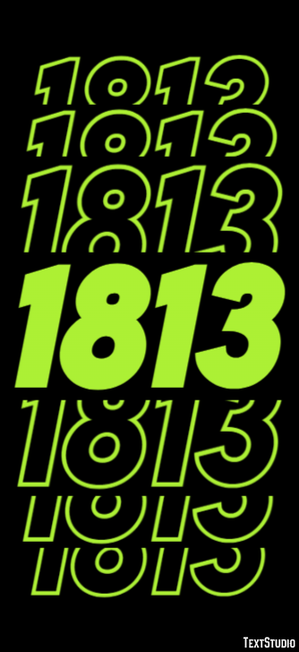 1813 Text Effect
