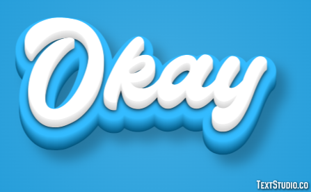 Okay Text Effect