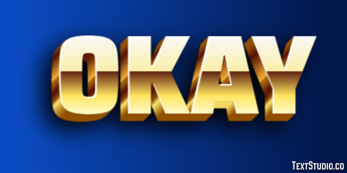 Okay Text Effect
