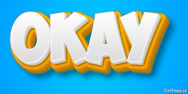 Okay Text Effect