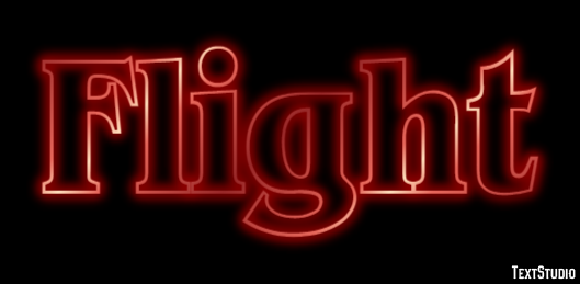 Flight Tekst Effect