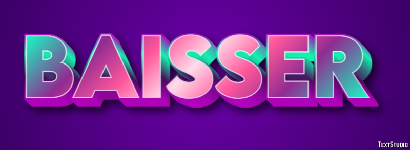 Baisser Effet de Texte