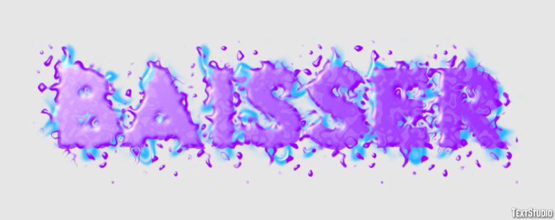Baisser Efeito de texto