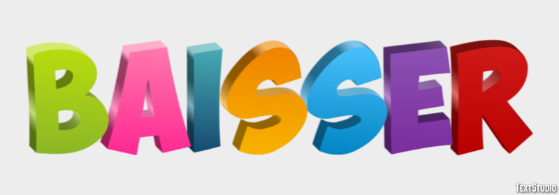Baisser Effet de Texte