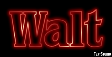 Walt Text effect