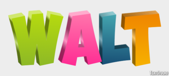 Walt Text Effect