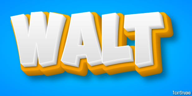 Walt Text effect