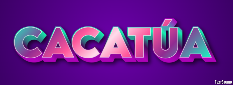 Cacatúa Эффект текста
