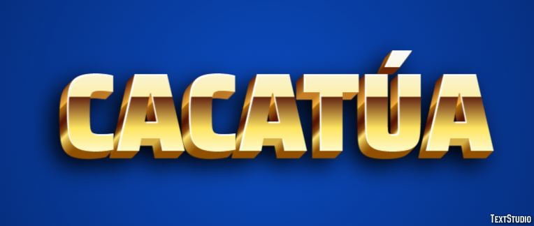 Cacatúa Efecto de texto