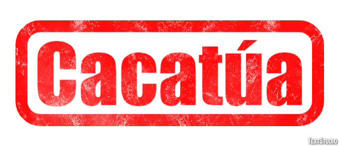 Cacatúa Efecto de texto