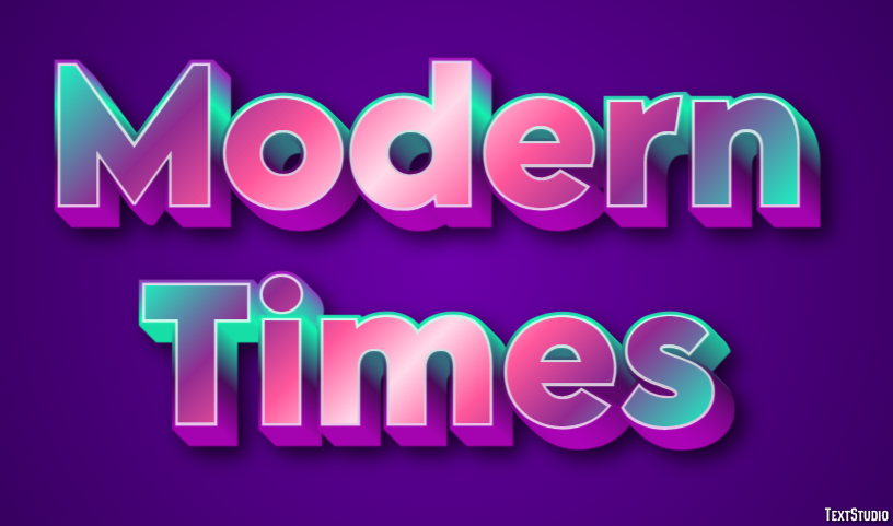 Modern Times Efekt tekstowy