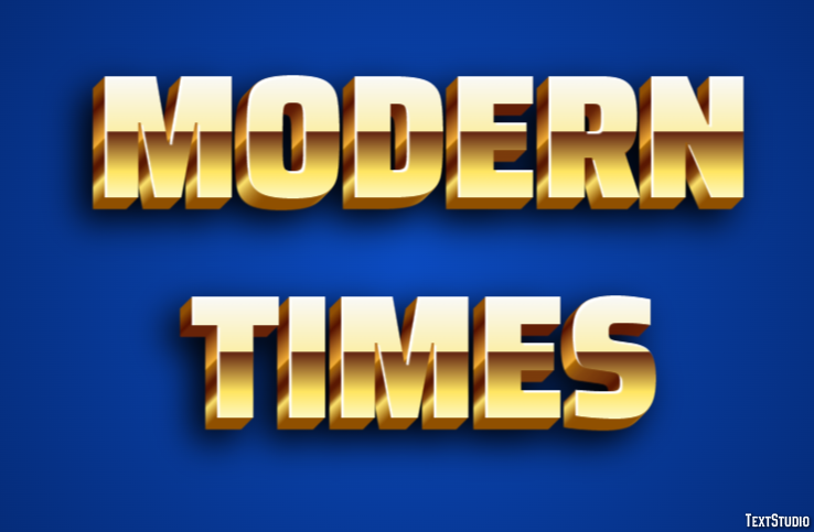 Modern Times Text Effect