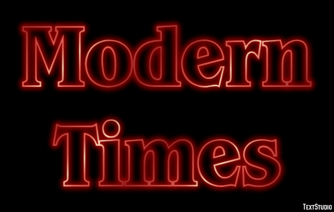 Modern Times Efekt tekstowy