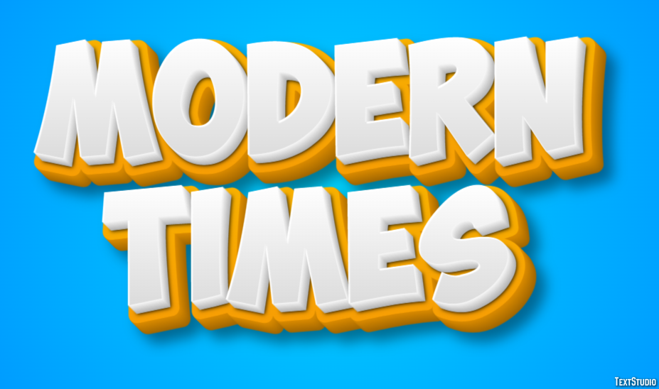 Modern Times Text Effect