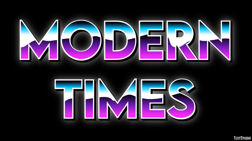 Modern Times Text Effect