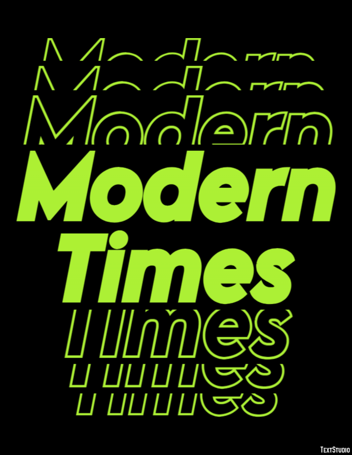 Modern Times Text Effect
