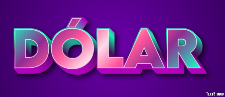 Dólar Tekst Effect