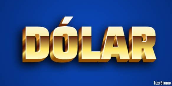 Dólar Efeito do texto