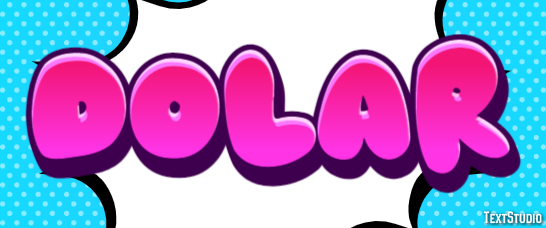 Dólar Efeito do texto