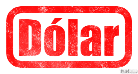 Dólar Efeito do texto