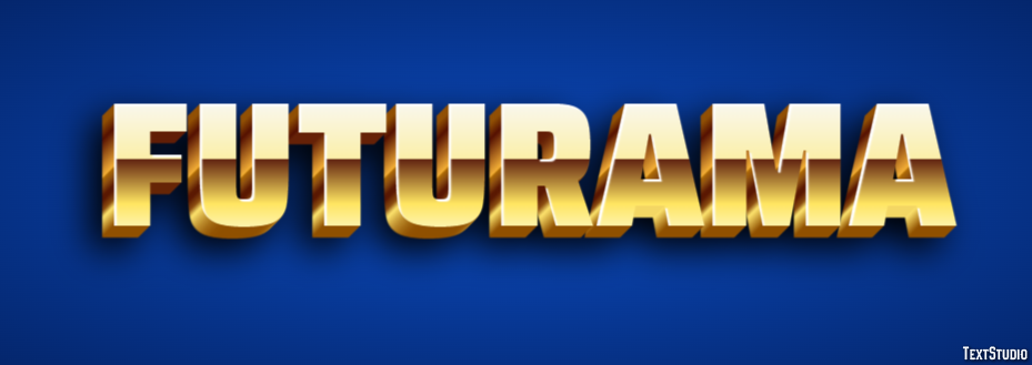Futurama Эффект текста