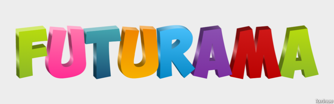 Futurama Text Effect