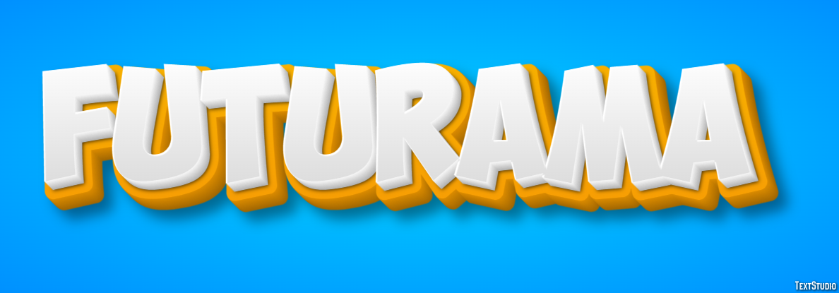 Futurama Text effect