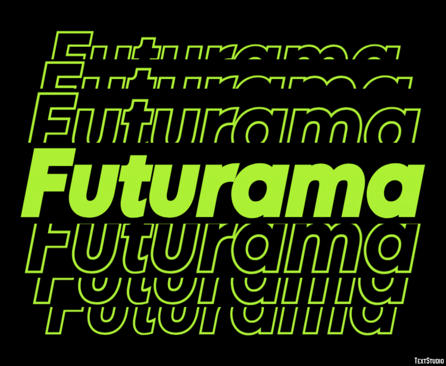 Futurama Text Effect