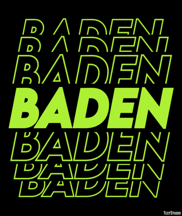 Baden Efekt tekstowy