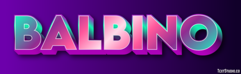 Balbino Efecto de texto