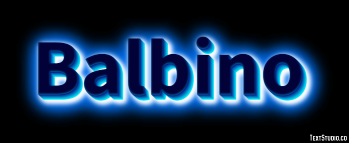Balbino Efecto de Texto