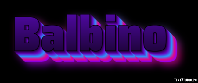 Balbino Efecto de texto