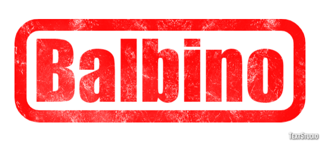 Balbino Efecto de texto