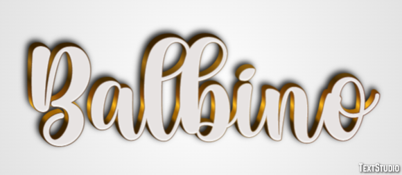 Balbino Efecto de texto