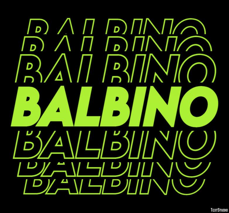 Balbino Efecto de texto