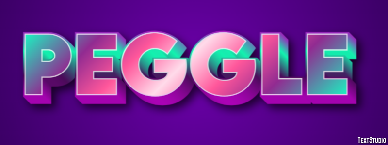 Peggle Effetto testo
