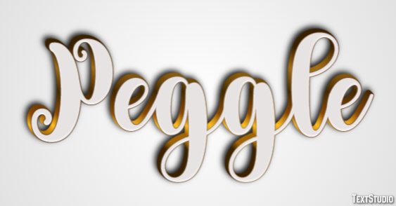 Peggle Effetto testo