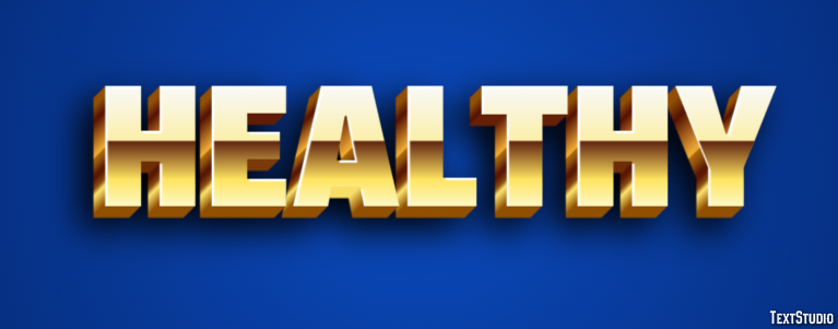 Healthy Effetto testo