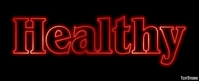 Healthy Effetto testo